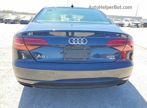 WAU43AFD2HN005091 2017 AUDI A8 Blue Widok z tyłu
