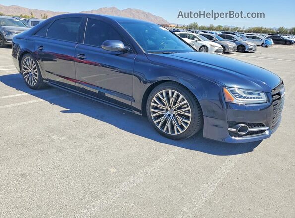 WAU43AFD2HN005091 2017 AUDI A8 Blue Przód prawy