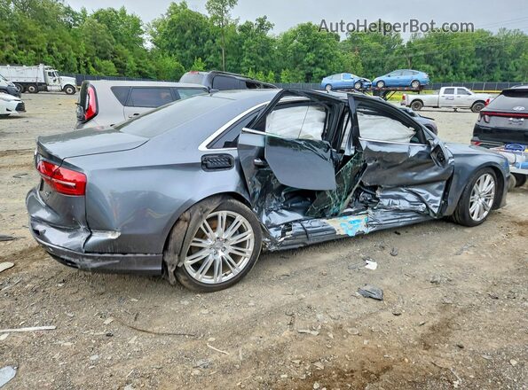 WAU43AFD3GN010802 2016 AUDI A8 Gray Trasero derecho