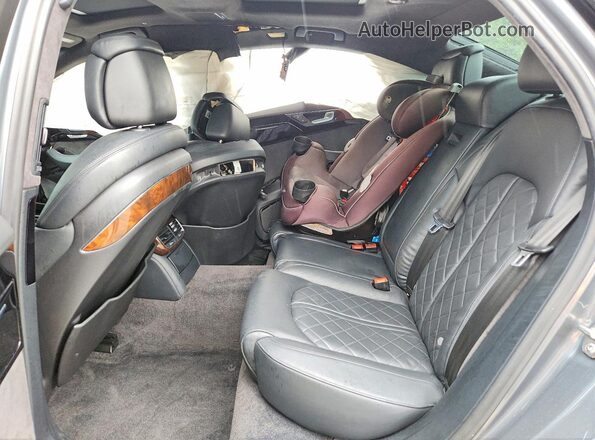 WAU43AFD3GN010802 2016 AUDI A8 Gray Vista de los asientos traseros