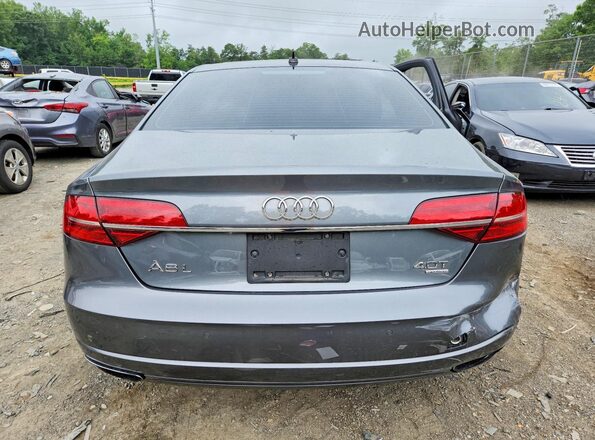 WAU43AFD3GN010802 2016 AUDI A8 Gray Vista trasera