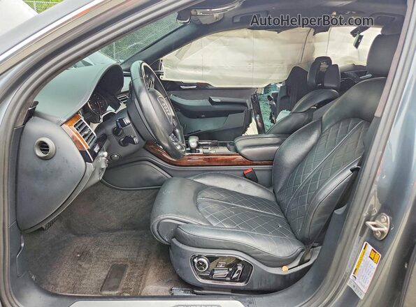 WAU43AFD3GN010802 2016 AUDI A8 Gray Vista interior delantera