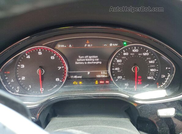 WAU43AFD4HN004282 2017 AUDI A8 Black Սարքավորումների վահանակի տեսք
