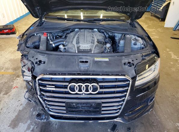 WAU43AFD4HN004282 2017 AUDI A8 Black Սալոնի հետևի տեսք