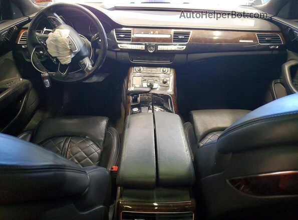 WAU43AFD4HN004282 2017 AUDI A8 Black Առջևի վահանակի տեսք