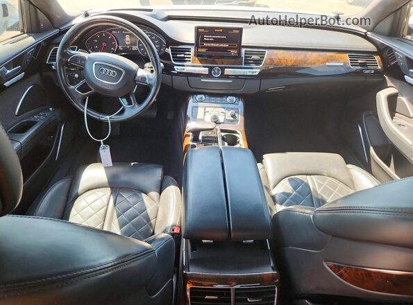 WAU43AFD7HN007323 2017 AUDI A8 White Առջևի վահանակի տեսք
