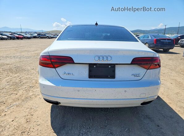 WAU43AFD7HN007323 2017 AUDI A8 White Հետևի տեսք