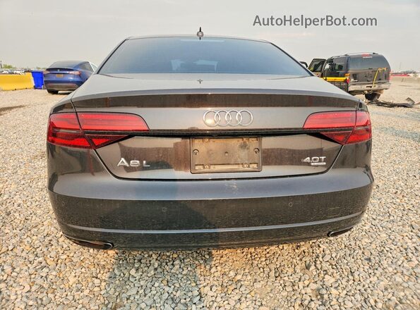WAU43AFDXHN020602 2017 AUDI A8 Угольный Вид сзади