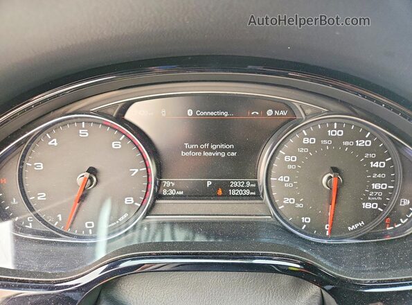 WAU43AFDXHN020602 2017 AUDI A8 Угольный Вид щитка приборов