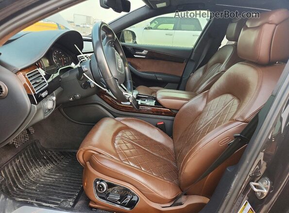 WAU43AFDXHN020602 2017 AUDI A8 Угольный Вид салона спереди