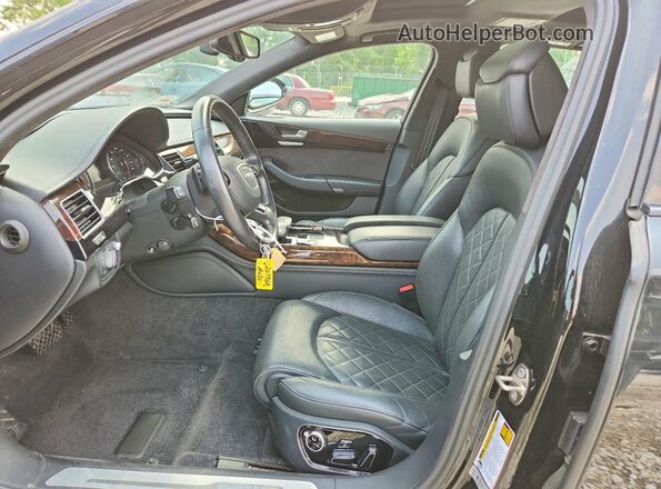 WAU43AFDXJN000128 2018 AUDI A8 Black Front interior view