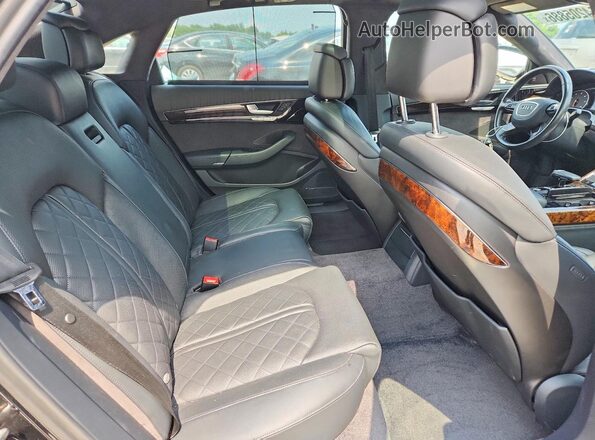 WAU43AFDXJN000128 2018 AUDI A8 Black Rear seats view