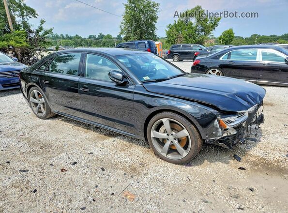 WAU43AFDXJN000128 2018 AUDI A8 Black Front right