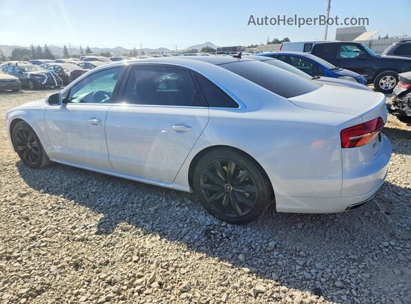 WAU44AFD4HN014839 2017 AUDI A8 White Rear left