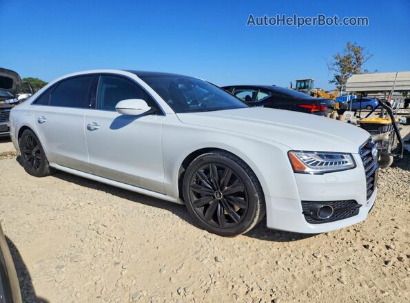 WAU44AFD4HN014839 2017 AUDI A8 White Front right