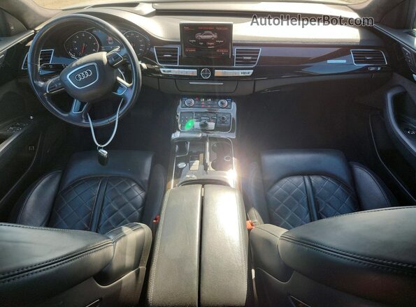 WAU44AFD4HN014839 2017 AUDI A8 White Dashboard view