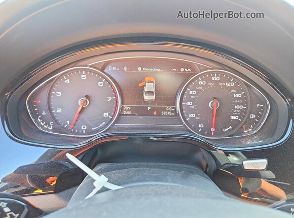 WAU44AFD4HN014839 2017 AUDI A8 White Instrument cluster view