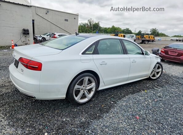 WAU44AFD4JN000820 2018 AUDI A8 Белый Задняя правая четверть