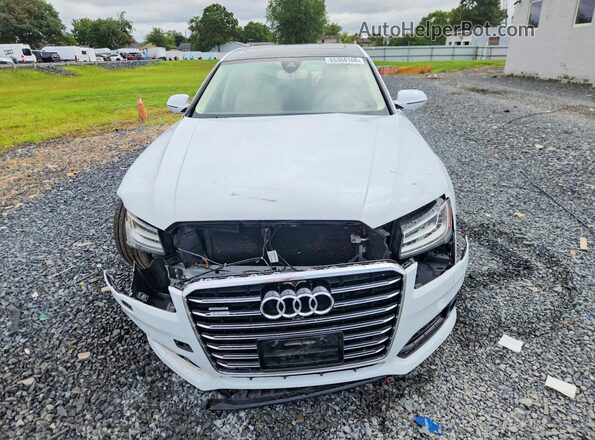 WAU44AFD4JN000820 2018 AUDI A8 Белый Вид спереди