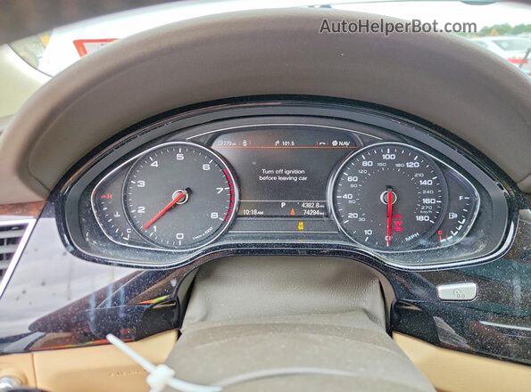 WAU44AFD4JN000820 2018 AUDI A8 Белый Вид щитка приборов