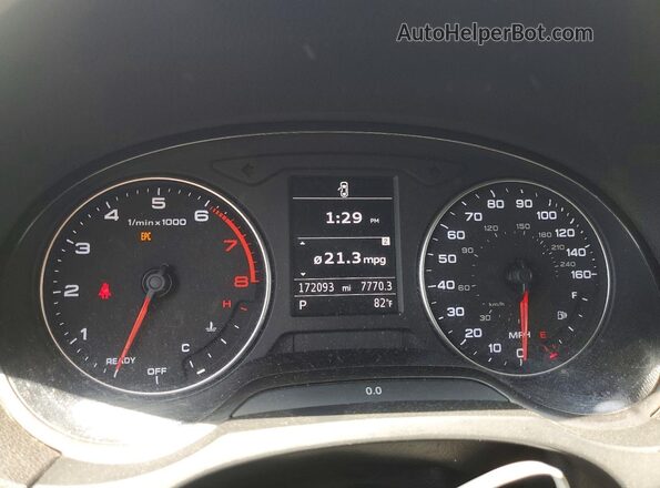 WAU67LFF4G1045172 2016 AUDI A3 White Vista del cuadro de instrumentos