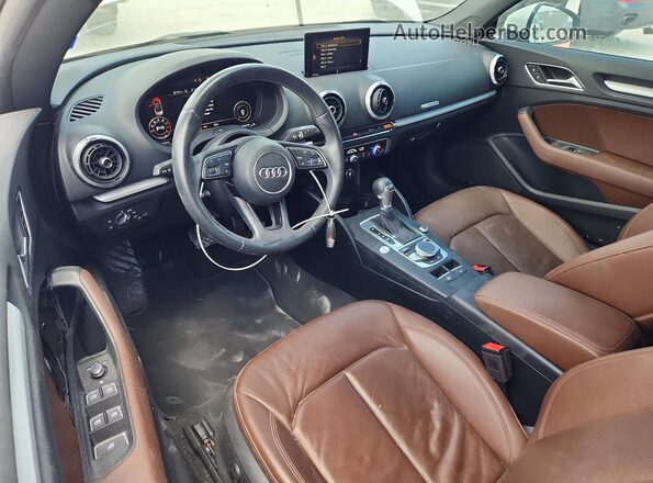 WAU6ULFF0J1086429 2018 AUDI A3 White Dashboard view