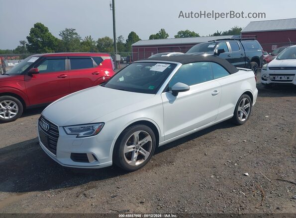 WAU78LFF3J1031384 2018 AUDI A3 White წინა მარცხენა ხედი სამი მეოთხედიდან