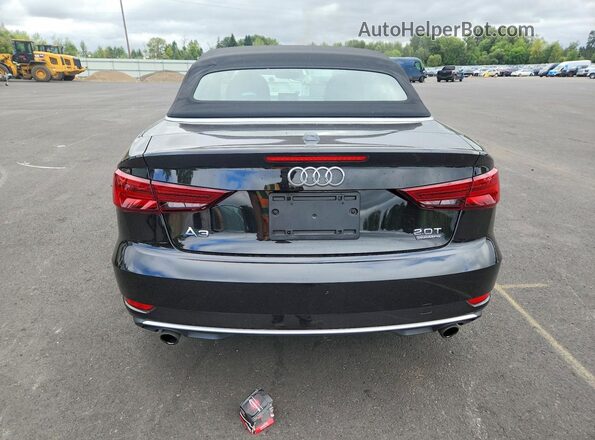 WAU78LFF8J1061495 2018 AUDI A3 Black Вид ззаду