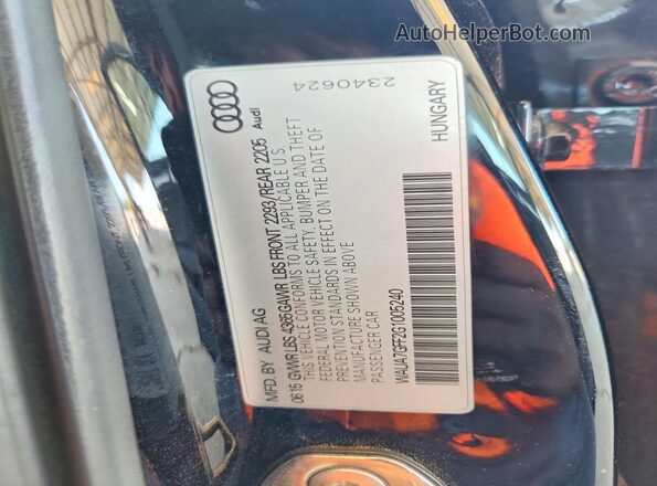 WAUA7GFF2G1005240 2016 AUDI A3 Черный Вид подкапотного пространства