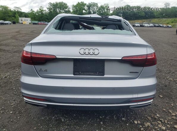 WAUABAF45MA019543 2021 AUDI A4 Silver Rear view