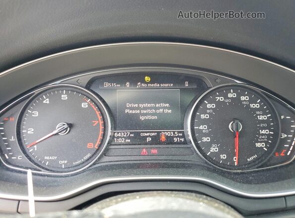WAUABAF45MN007076 2021 AUDI A4 Black Vista del cuadro de instrumentos