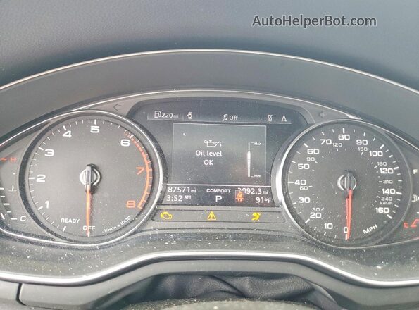 WAUABAF45MN010754 2021 AUDI A4 Черный Вид щитка приборов