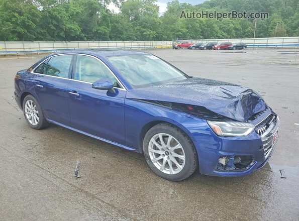 WAUABAF48PN012907 2023 AUDI A4 Синий Передняя правая четверть