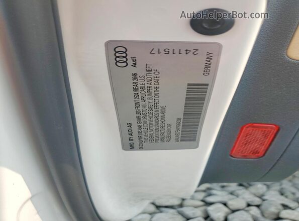 WAUABCF54PA064398 2023 AUDI A5 Белый Вид наклейки с VIN-кодом