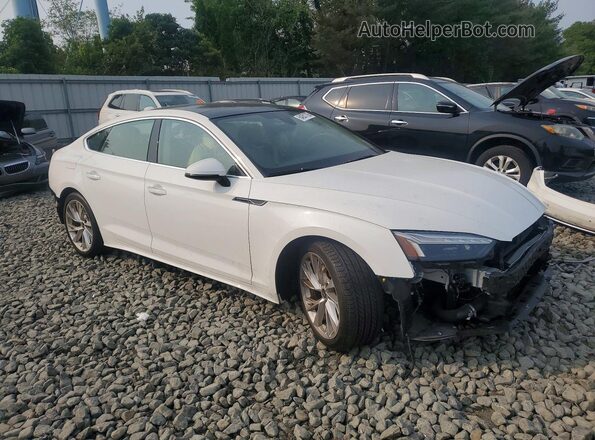 WAUABCF54PA064398 2023 AUDI A5 Белый Передняя правая четверть