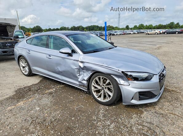 WAUABCF58MA063203 2021 AUDI A5 Серебряный Передняя правая четверть