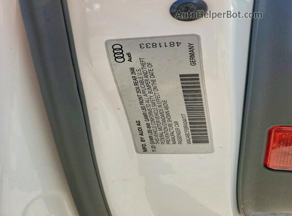 WAUABCF59RA044117 2024 AUDI A5 White Vista del compartimento del motor