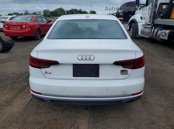 WAUANAF44KN010118 2019 AUDI A4 White Rear view