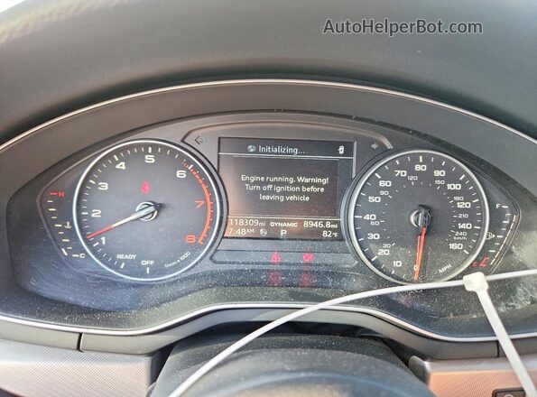 WAUANAF45HN004935 2017 AUDI A4 White ხელსაწყოთა პანელის ხედი