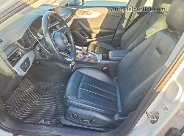 WAUANAF45HN004935 2017 AUDI A4 White წინა სალონის ხედი