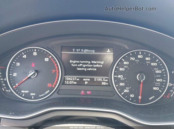 WAUANAF46HN045896 2017 AUDI A4 Серый Вид задних сидений