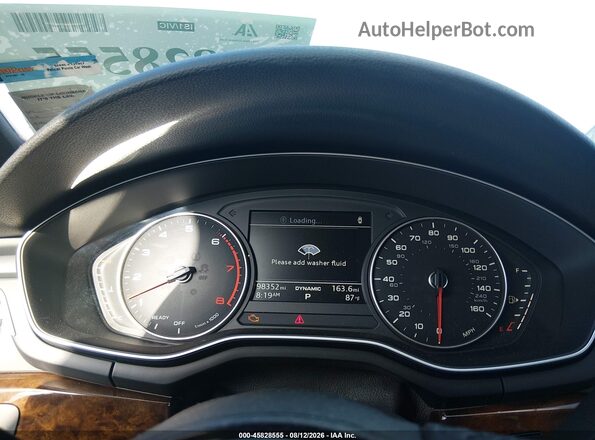WAUANAF49HN017509 2017 AUDI A4 Dark Blue Vista de los asientos traseros