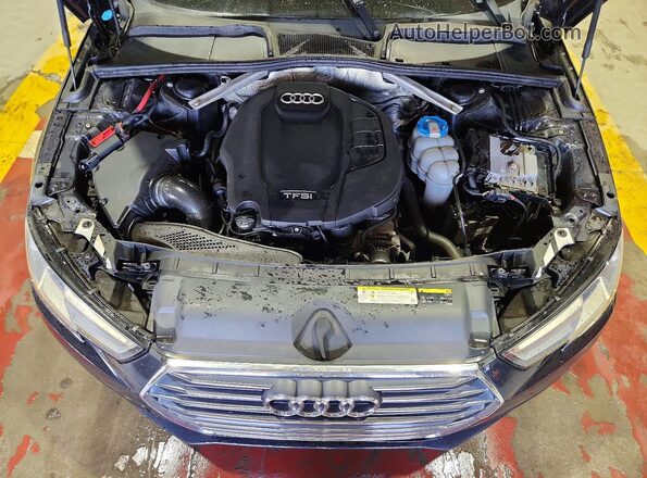 WAUANAF4XHN032309 2017 AUDI A4 Blue უკანა სალონის ხედი