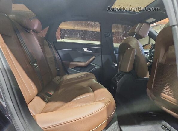 WAUANAF4XHN032309 2017 AUDI A4 Blue უკანა სავარძლების ხედი