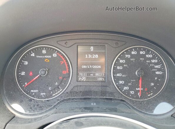 WAUAUGFF0H1066693 2017 AUDI A3 White Սարքավորումների վահանակի տեսք