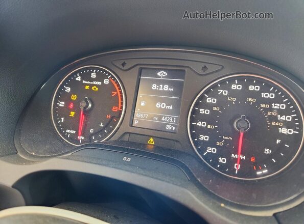 WAUAUGFF1K1014769 2019 AUDI A3 Gray ხელსაწყოთა პანელის ხედი