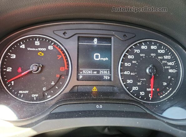 WAUAUGFF4J1002954 2018 AUDI A3 Black Вид щитка приладів
