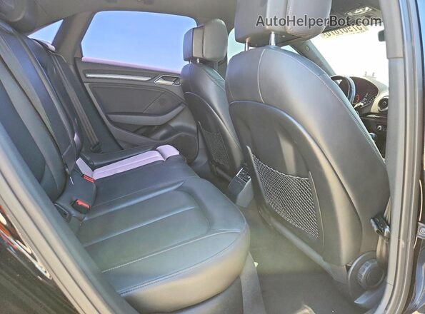 WAUAUGFF4J1002954 2018 AUDI A3 Black Вид задніх сидінь