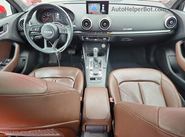 WAUAUGFF5H1043264 2017 AUDI A3 Red Vista del salpicadero