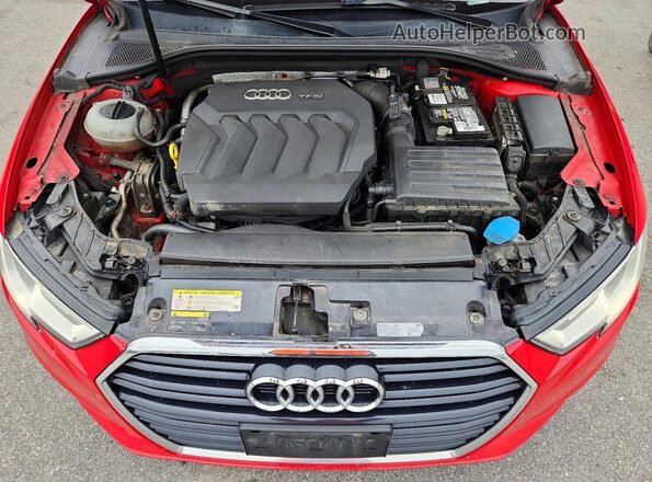 WAUAUGFF5H1043264 2017 AUDI A3 Red Vista interior trasera